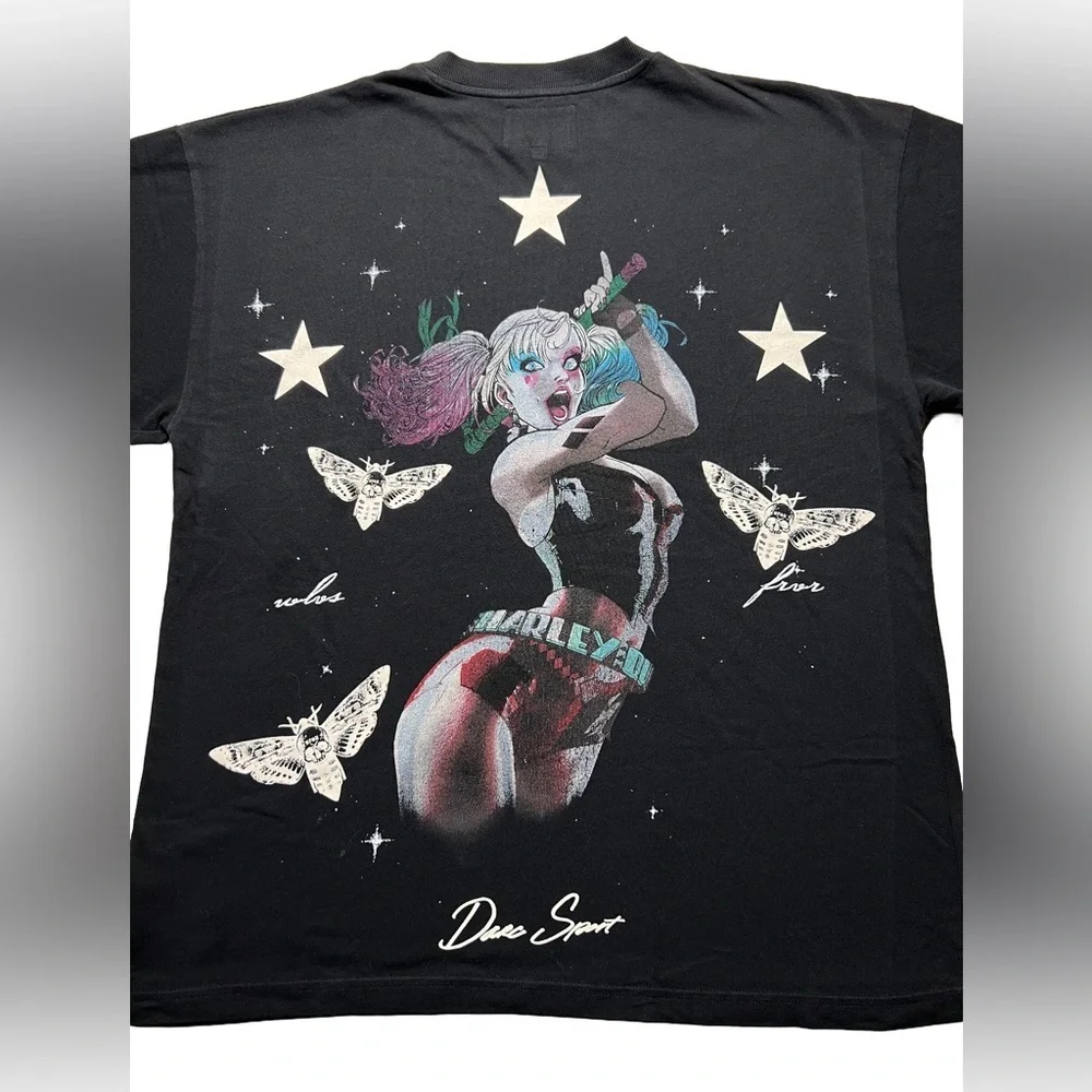 Batman Harley Quinn x Darc Sport Oversized T-Shirt Large Black NWT - Picture 3 of 7